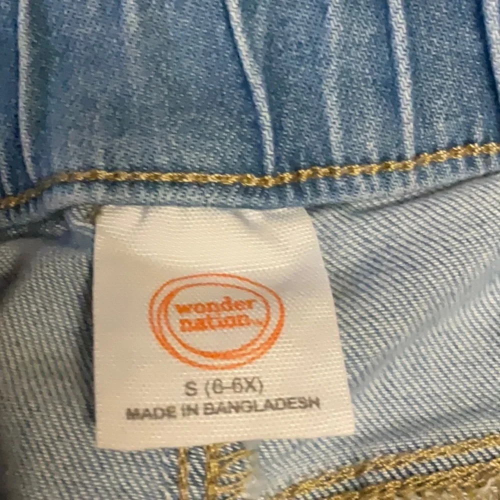Wonder Nation Blue Jean Shorts Distressed Frayed Hem